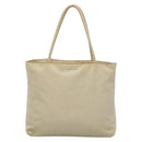 PRADA Hand Bag Nylon Beige Auth 48236-3