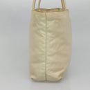PRADA Hand Bag Nylon Beige Auth 48236-5