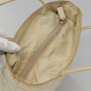 PRADA Hand Bag Nylon Beige Auth 48236-6