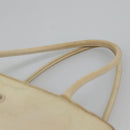 PRADA Hand Bag Nylon Beige Auth 48236-8