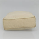 PRADA Hand Bag Nylon Beige Auth 48236-9