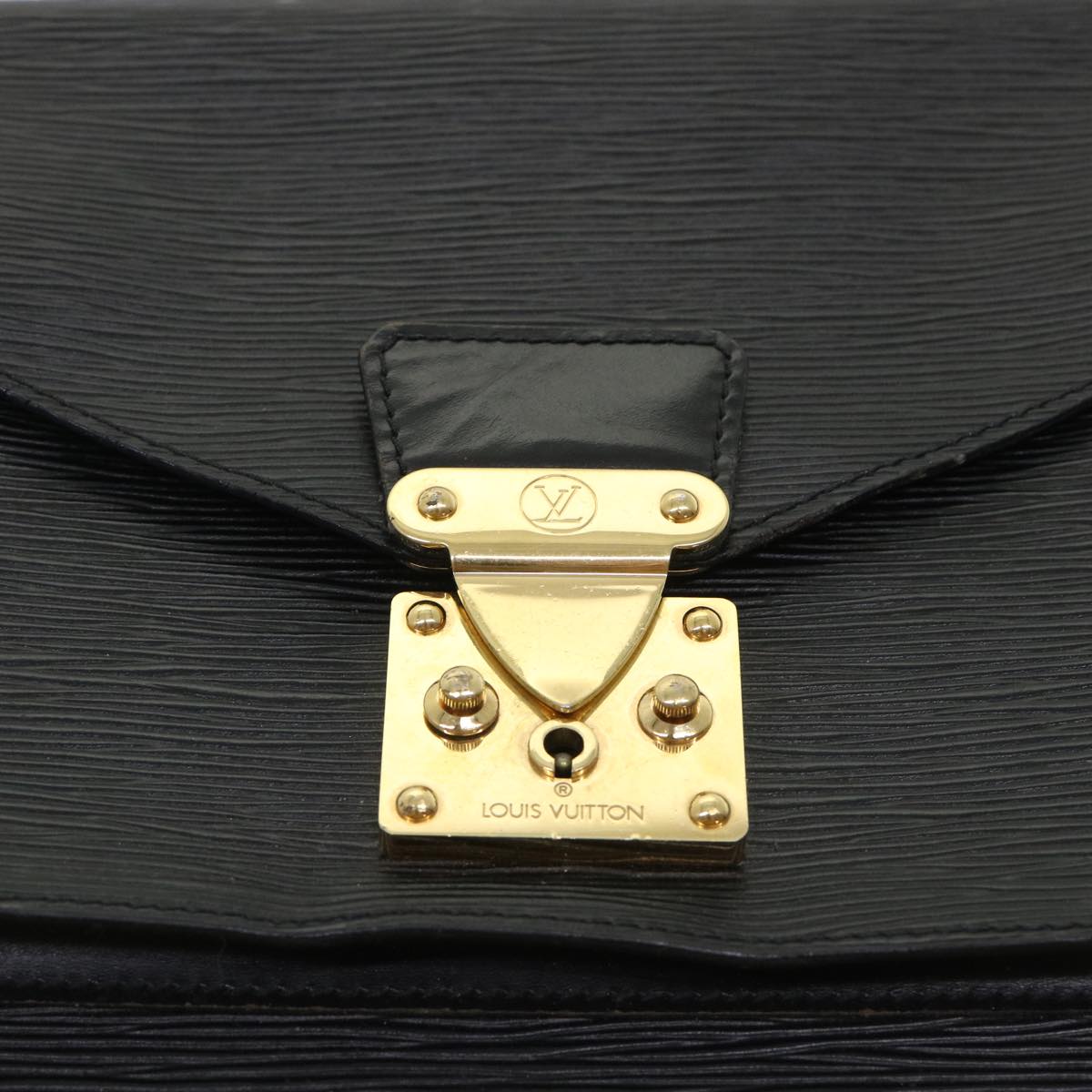 LOUIS VUITTON Epi Monceau Hand Bag 2way Black M52122 LV Auth 48434