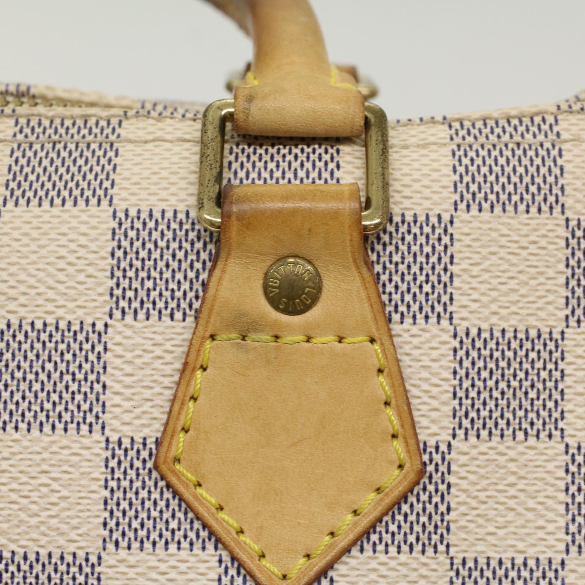 LOUIS VUITTON Damier Azur Speedy 25 Hand Bag N41534 LV Auth 48442