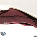 CHANEL Chevron x Matelasse Chain Shoulder Bag Lamb Skin White CC Auth 48469AV-10