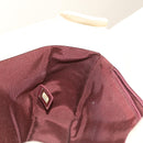 CHANEL Chevron x Matelasse Chain Shoulder Bag Lamb Skin White CC Auth 48469AV-21