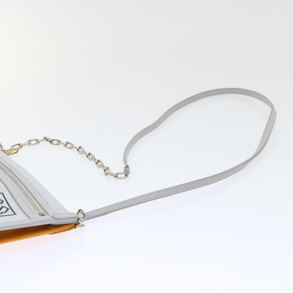 LOUIS VUITTON Monogram White Flat Mensenger Shoulder Bag Bron M44640 Auth 48487A