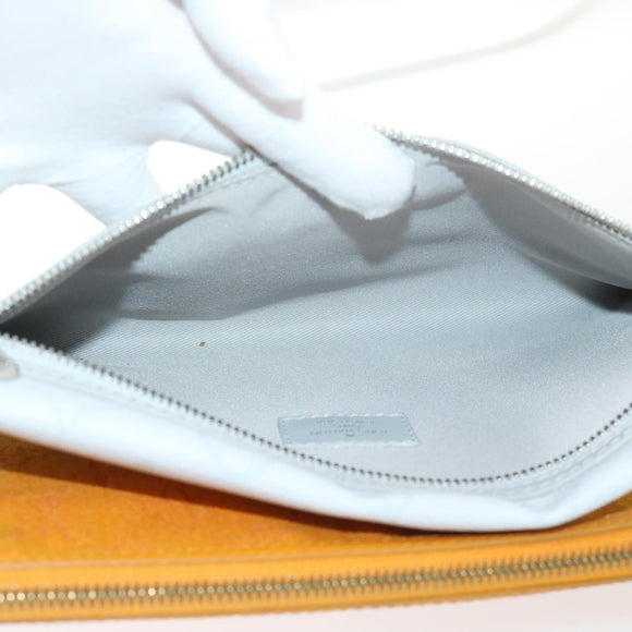 LOUIS VUITTON Monogram White Flat Mensenger Shoulder Bag Bron M44640 Auth 48487A