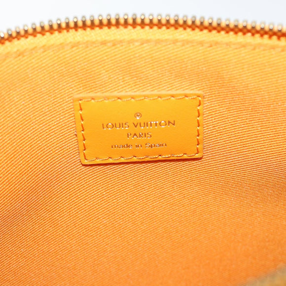 LOUIS VUITTON Monogram White Flat Mensenger Shoulder Bag Bron M44640 Auth 48487A