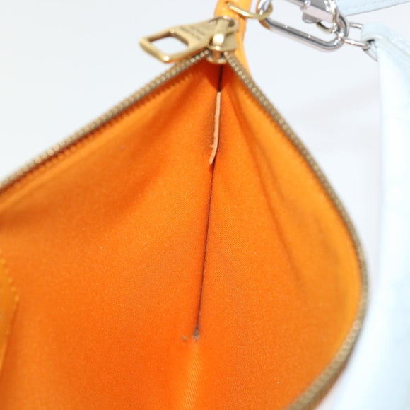 LOUIS VUITTON Monogram White Flat Mensenger Shoulder Bag Bron M44640 Auth 48487A