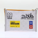 LOUIS VUITTON Monogram White Flat Mensenger Shoulder Bag Bron M44640 Auth 48487A-3