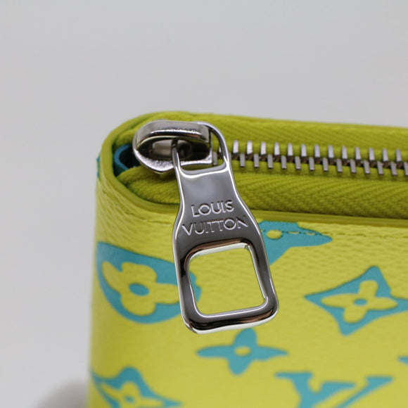 LOUIS VUITTON Playground Zippy Wallet Vertical Wallet Yellow M82005 Auth 48507SM