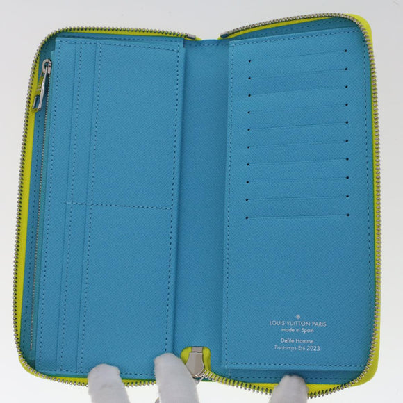 LOUIS VUITTON Playground Zippy Wallet Vertical Wallet Yellow M82005 Auth 48507SM