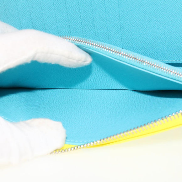 LOUIS VUITTON Playground Zippy Wallet Vertical Wallet Yellow M82005 Auth 48507SM