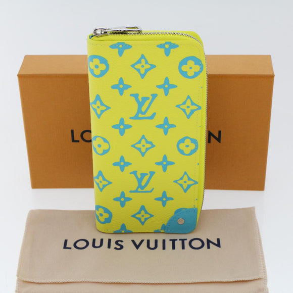 LOUIS VUITTON Playground Zippy Wallet Vertical Wallet Yellow M82005 Auth 48507SM