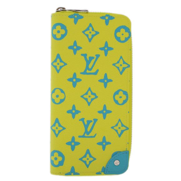 LOUIS VUITTON Playground Zippy Wallet Vertical Wallet Yellow M82005 Auth 48507SM