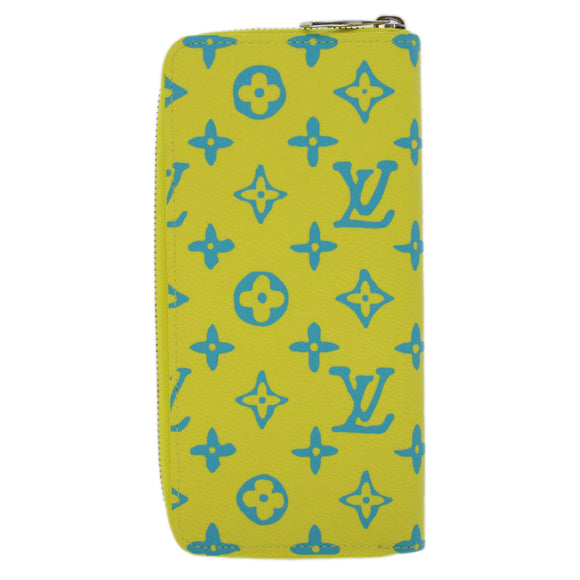LOUIS VUITTON Playground Zippy Wallet Vertical Wallet Yellow M82005 Auth 48507SM