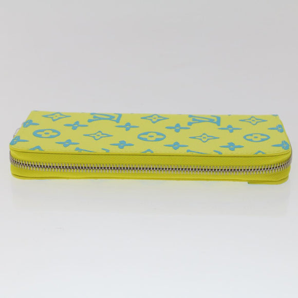 LOUIS VUITTON Playground Zippy Wallet Vertical Wallet Yellow M82005 Auth 48507SM