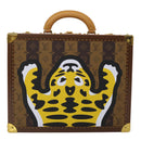 LOUIS VUITTON Monogram Stripe Cotteville 40 Trunk HUMAN MADE M20464 Auth 48522S-13