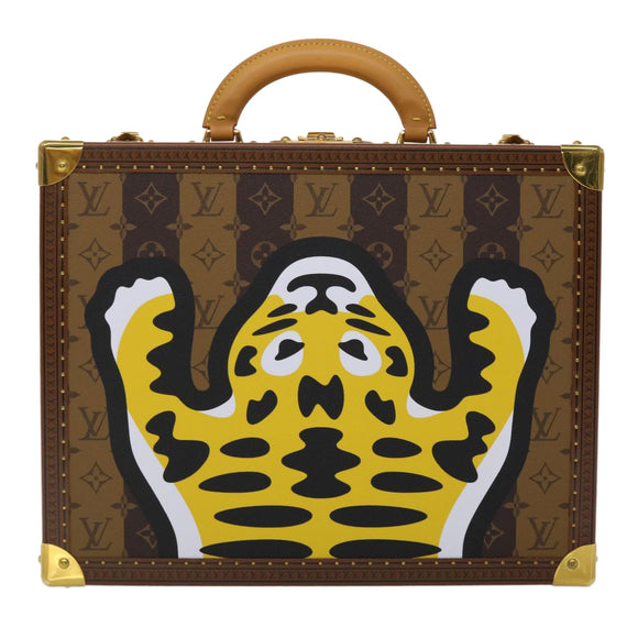 LOUIS VUITTON Monogram Stripe Cotteville 40 Trunk HUMAN MADE M20464 Auth 48522S