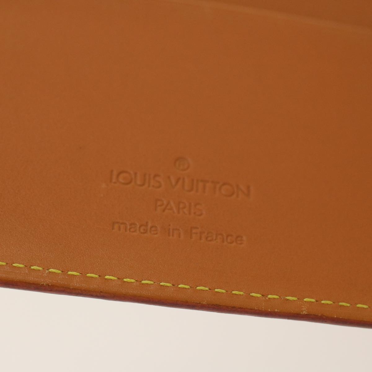 LOUIS VUITTON Nomad Leather Agenda MM Day Planner Cover Beige R20473 Auth 48544