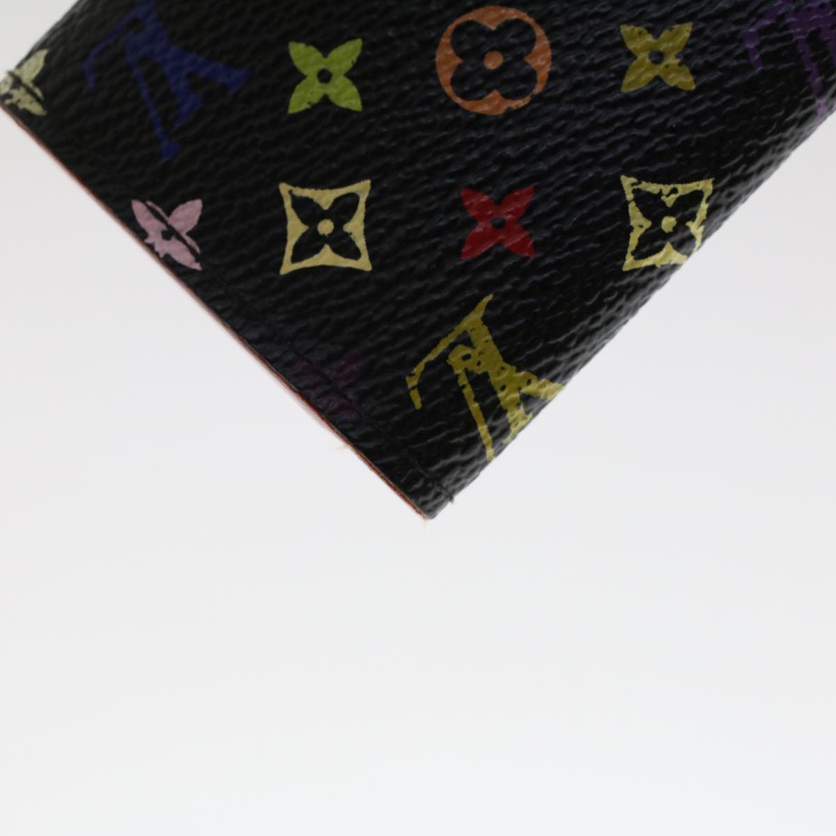 LOUIS VUITTON Monogram Multicolor Multicles 4 Key Case Black M60044 Auth 48546