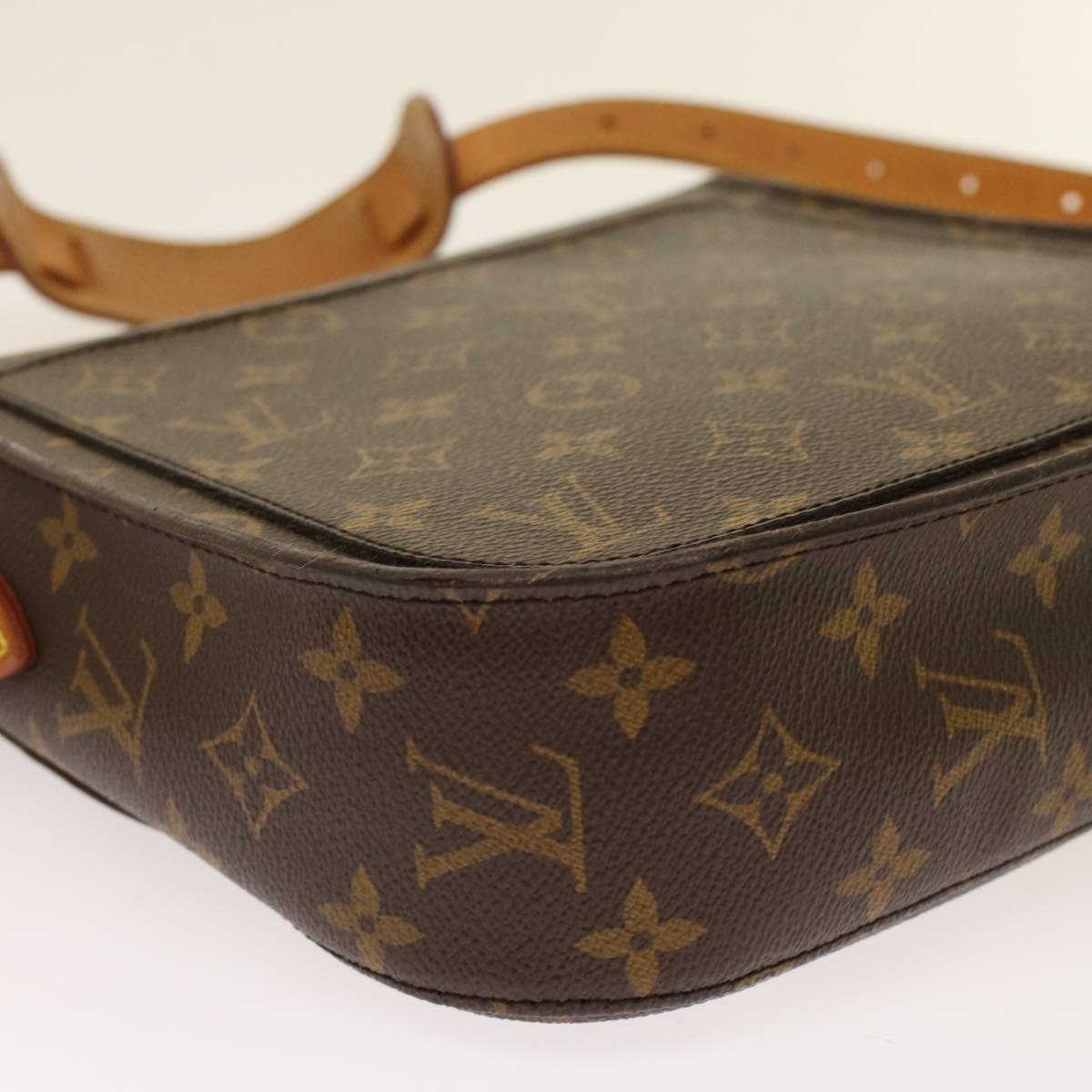 LOUIS VUITTON Monogram Saint Cloud GM Shoulder Bag M51242 LV Auth 48556