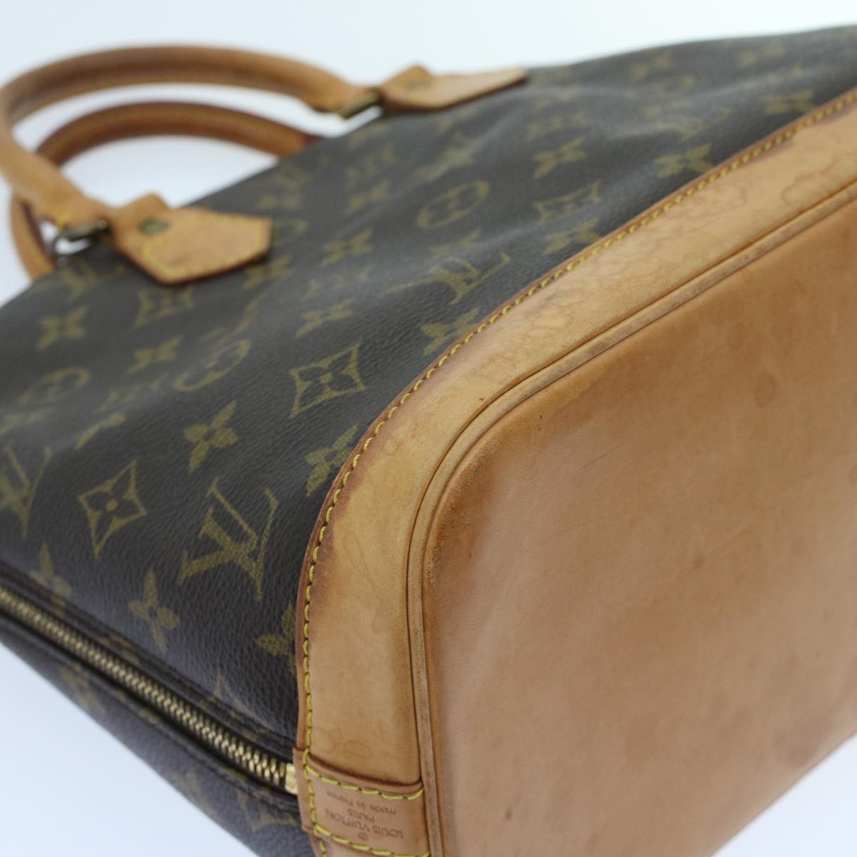 LOUIS VUITTON Monogram Alma Hand Bag M51130 LV Auth 48653