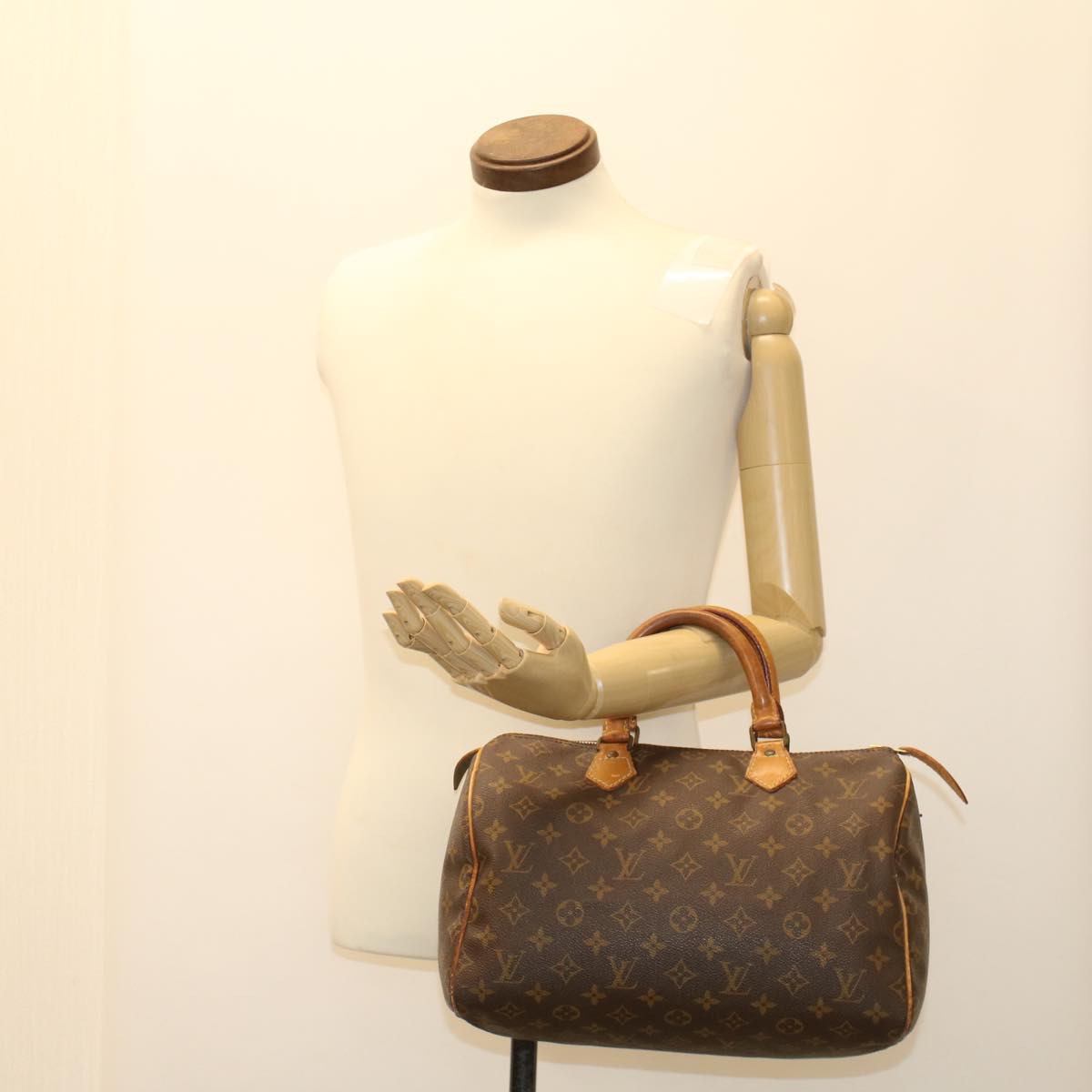 LOUIS VUITTON Monogram Speedy 30 Hand Bag M41526 LV Auth 48662