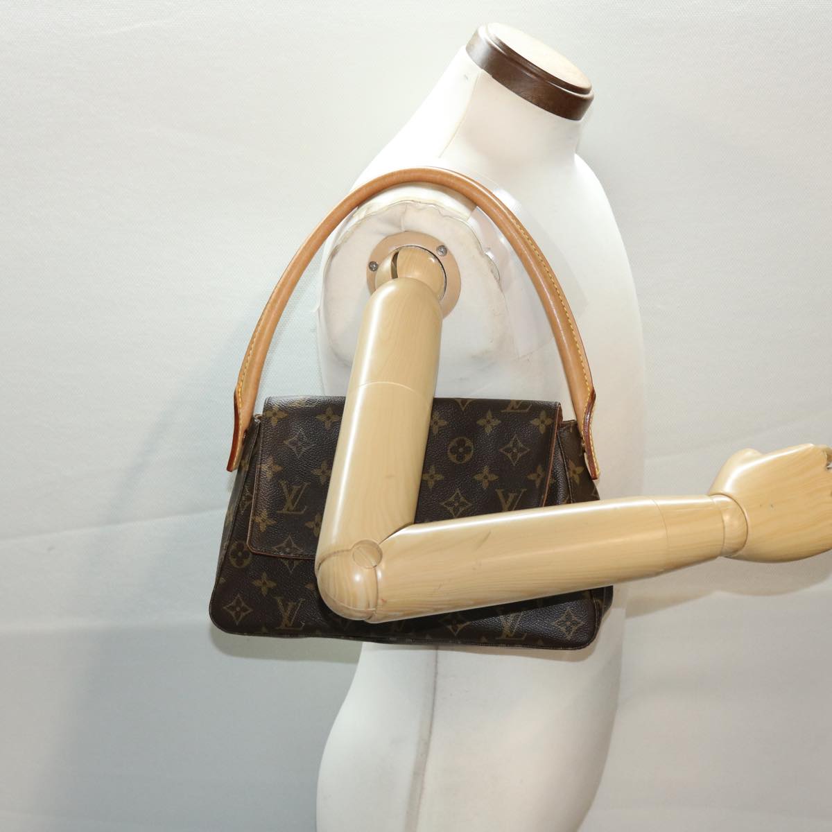 LOUIS VUITTON Monogram Mini Looping Shoulder Bag M51147 LV Auth 48684