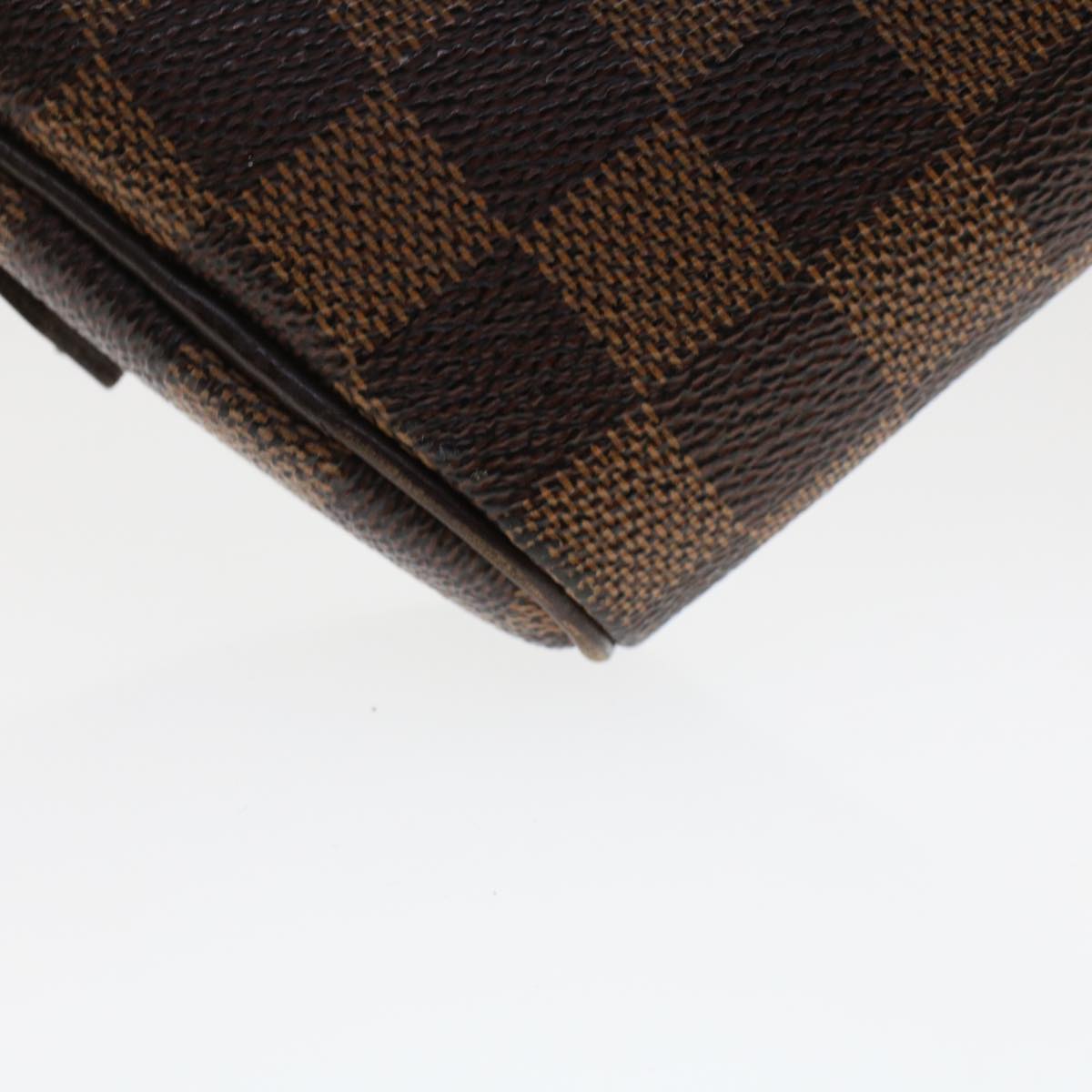 LOUIS VUITTON Damier Ebene Pochette Ipanema Shoulder Bag N51296 LV Auth 48702