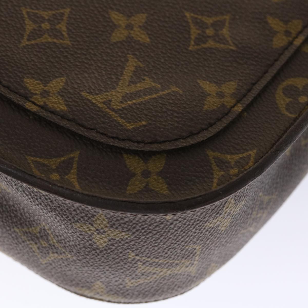 LOUIS VUITTON Monogram Saint Cloud GM Shoulder Bag M51242 LV Auth 48706