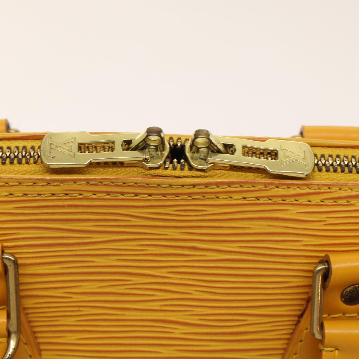 LOUIS VUITTON Epi Alma Hand Bag Tassili Yellow M52149 LV Auth 48735