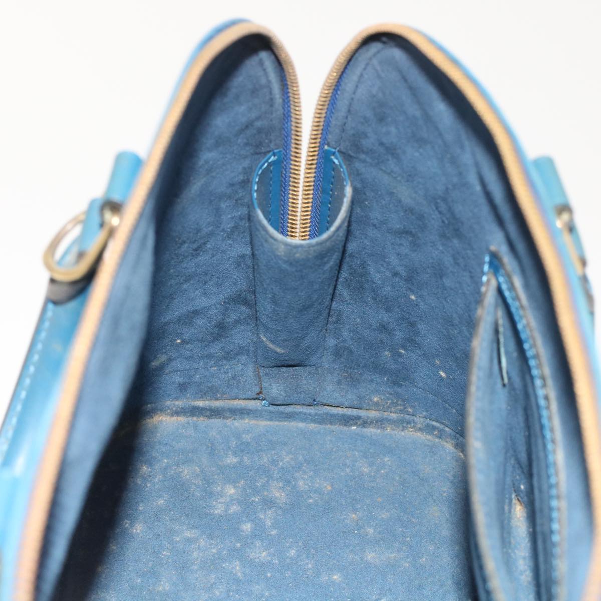 LOUIS VUITTON Epi Alma Hand Bag Toledo Blue M52145 LV Auth 48736