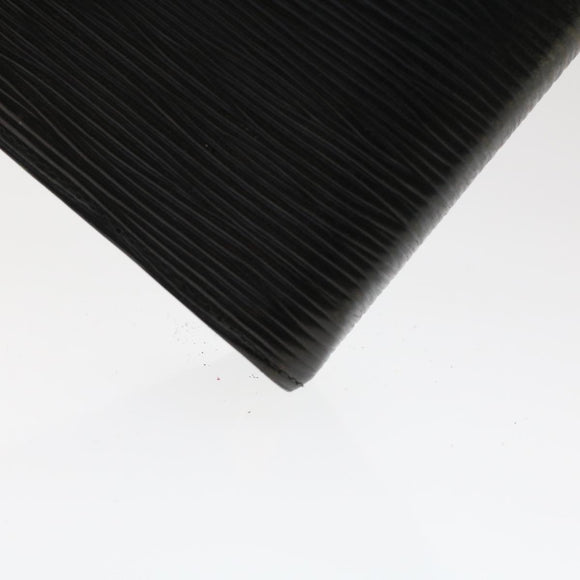 LOUIS VUITTON Epi Agenda GM Day Planner Cover Black R20062 LV Auth 48805