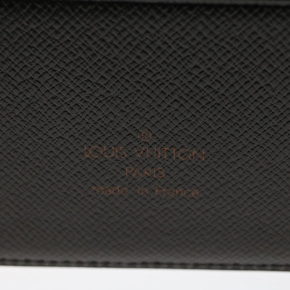 LOUIS VUITTON Epi Agenda GM Day Planner Cover Black R20062 LV Auth 48805