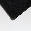 LOUIS VUITTON Epi Agenda GM Day Planner Cover Black R20062 LV Auth 48805-15