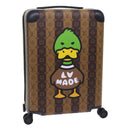 LOUIS VUITTON Monogram Stripe HUMAN MADE Horizon 55 Suitcase M20481 Auth 48828SM-1