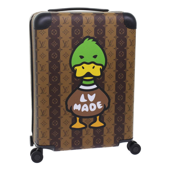 LOUIS VUITTON Monogram Stripe HUMAN MADE Horizon 55 Suitcase M20481 Auth 48828SM