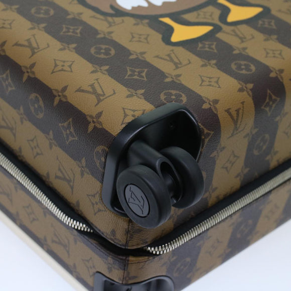 LOUIS VUITTON Monogram Stripe HUMAN MADE Horizon 55 Suitcase M20481 Auth 48828SM