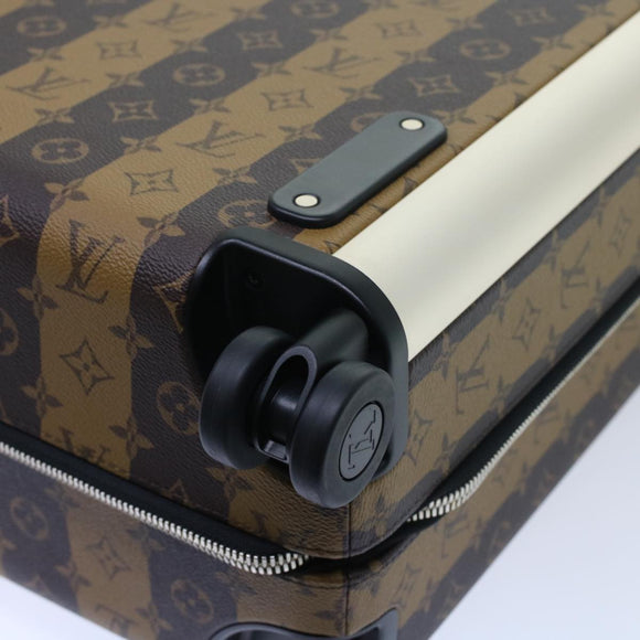 LOUIS VUITTON Monogram Stripe HUMAN MADE Horizon 55 Suitcase M20481 Auth 48828SM