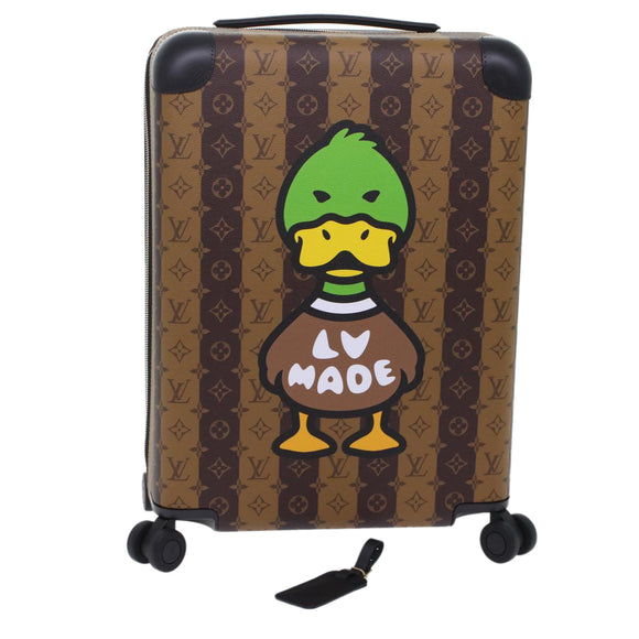 LOUIS VUITTON Monogram Stripe HUMAN MADE Horizon 55 Suitcase M20481 Auth 48828SM