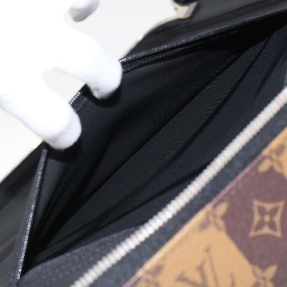 LOUIS VUITTON Monogram Stripe HUMAN MADE Horizon 55 Suitcase M20481 Auth 48828SM