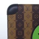 LOUIS VUITTON Monogram Stripe HUMAN MADE Horizon 55 Suitcase M20481 Auth 48828SM-51