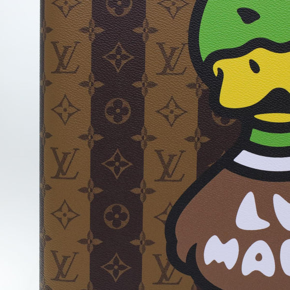 LOUIS VUITTON Monogram Stripe HUMAN MADE Horizon 55 Suitcase M20481 Auth 48828SM