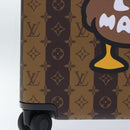 LOUIS VUITTON Monogram Stripe HUMAN MADE Horizon 55 Suitcase M20481 Auth 48828SM-57