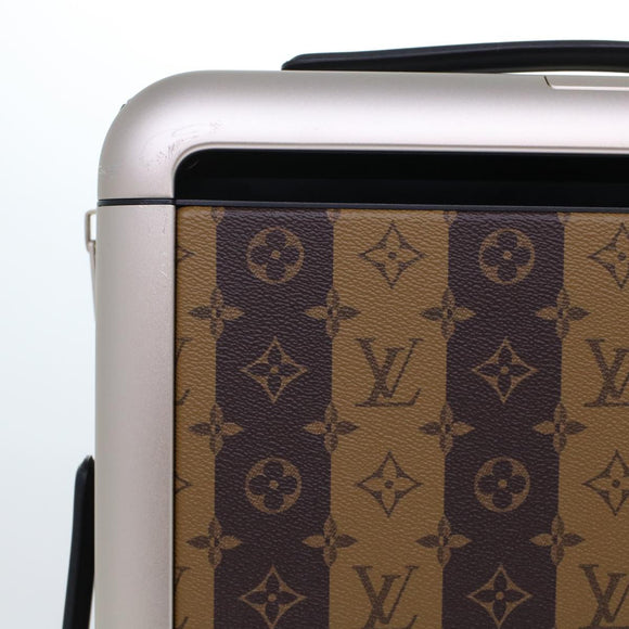 LOUIS VUITTON Monogram Stripe HUMAN MADE Horizon 55 Suitcase M20481 Auth 48828SM