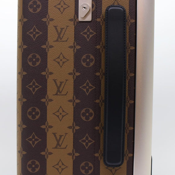 LOUIS VUITTON Monogram Stripe HUMAN MADE Horizon 55 Suitcase M20481 Auth 48828SM