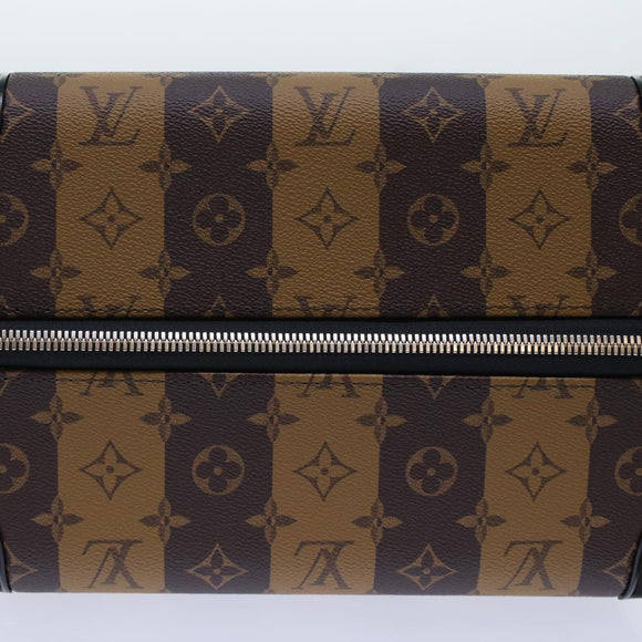 LOUIS VUITTON Monogram Stripe HUMAN MADE Horizon 55 Suitcase M20481 Auth 48828SM