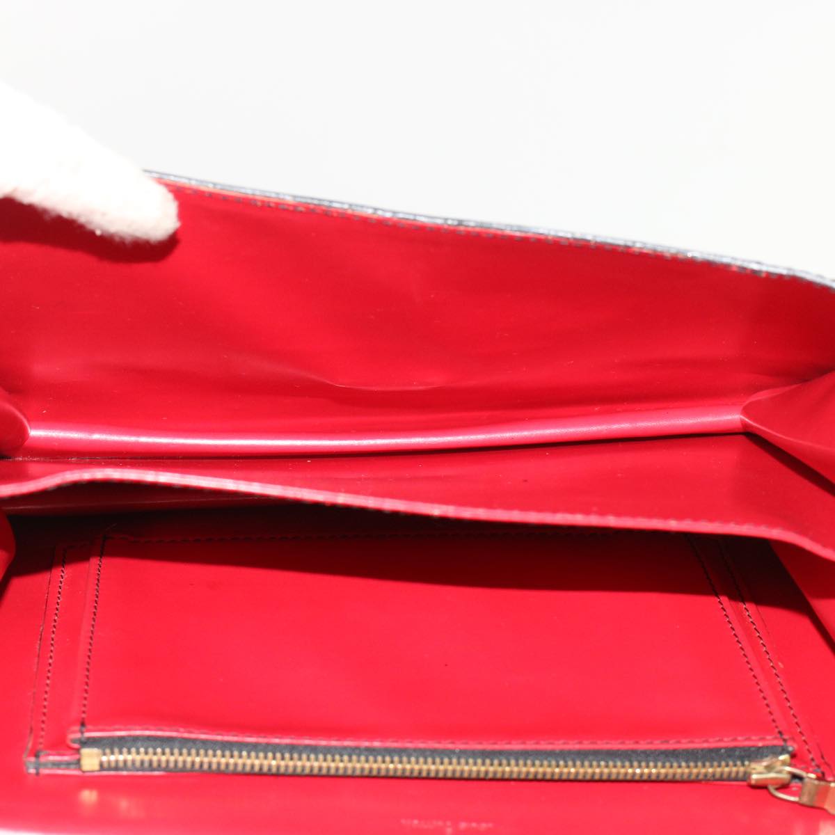 LOUIS VUITTON Epi Free Run Shoulder Bag Red Black M52417 LV Auth 48830