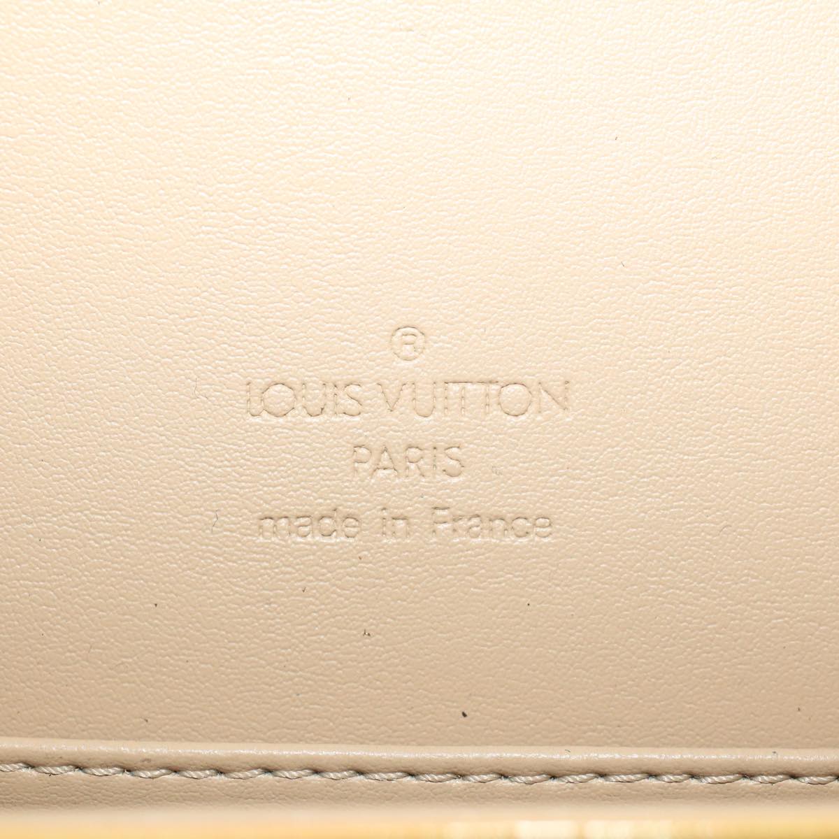 LOUIS VUITTON Monogram Vernis Thompson Street Bag Beige M91301 LV Auth 48860